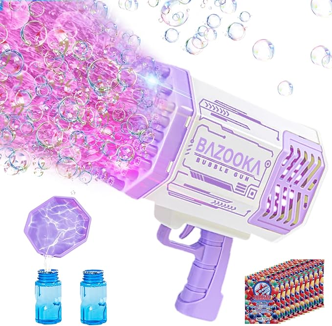 🫧💥 Ultimate 69-Hole Bubble Machine Gun – Light-Up Fun for All Ages! 🎉🔫