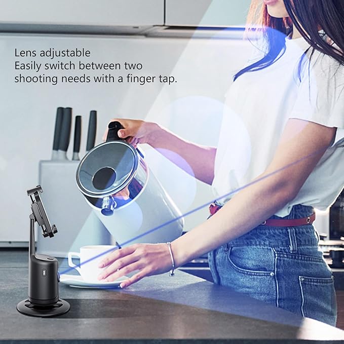 360Â° Smart Face Tracking Car Tripod â€“ Your Personal Cameraman On the Go!