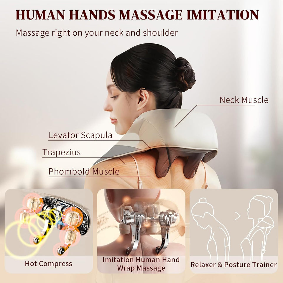 Neck Massager , Back Massager with Heat