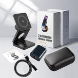 🔋 3-in-1 Magnetic Foldable Wireless Charger – Fast Charging for All Your Devices! 📱⌚🎧