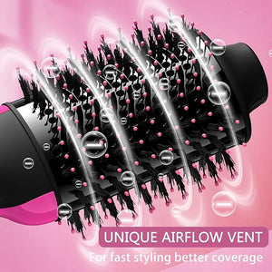 💨✨ 2-in-1 Hair Dryer & Styler Brush – Smooth, Volumize & Shine in One Step! 💁‍♀️💖