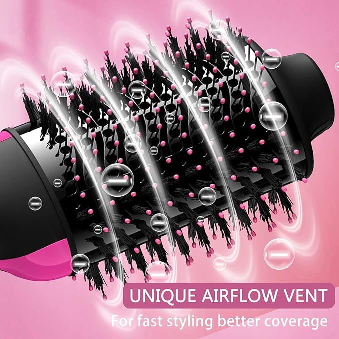 💨✨ 2-in-1 Hair Dryer & Styler Brush – Smooth, Volumize & Shine in One Step! 💁‍♀️💖