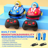 🚗 Remote Control Bumper Cars for Toddlers – 2 Pack