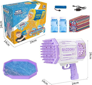 🫧💥 Ultimate 69-Hole Bubble Machine Gun – Light-Up Fun for All Ages! 🎉🔫