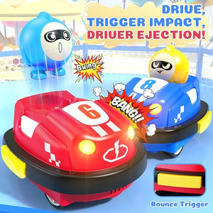 🚗 Remote Control Bumper Cars for Toddlers – 2 Pack
