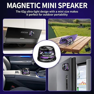 G200 Magnetic Bluetooth Speaker - Portable Mini Bluetooth Speaker with Phone Stand