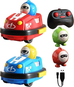 🚗 Remote Control Bumper Cars for Toddlers – 2 Pack