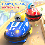 🚗 Remote Control Bumper Cars for Toddlers – 2 Pack