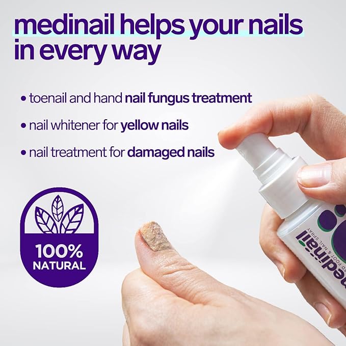 ðŸ¦¶ Medinail Advanced Antifungal Foot & Nail Spray â€“ Soothing & Cooling Treatment for Athleteâ€™s Foot, Nail Fungus, and Odor Control â€“ 100ml