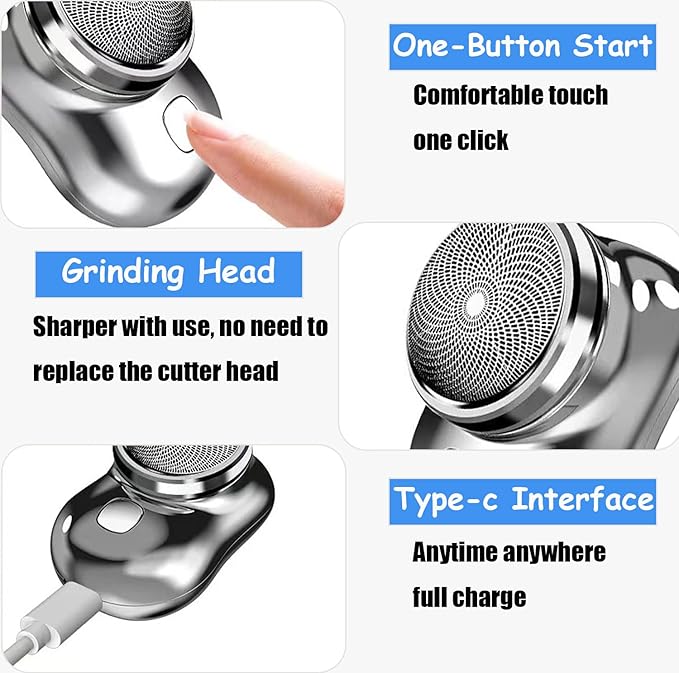 ðŸ§”â€â™‚ï¸âœ¨ Mini Pocket Portable Electric Shaver â€“ Sleek, Powerful & Travel-Ready!