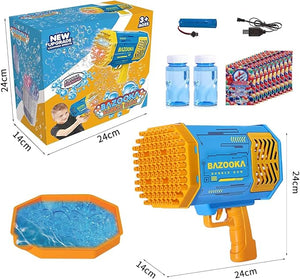 🫧💥 Ultimate 69-Hole Bubble Machine Gun – Light-Up Fun for All Ages! 🎉🔫