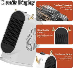 Cute Small Heater with Thermostat Portable Fast Heating