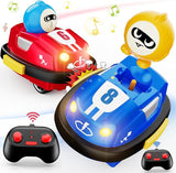 🚗 Remote Control Bumper Cars for Toddlers – 2 Pack