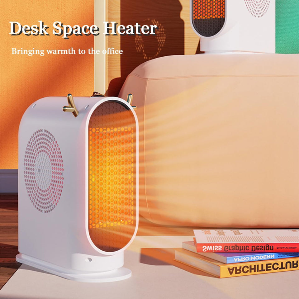 Cute Small Heater with Thermostat Portable Fast Heating