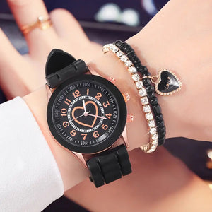 â±ï¸ Stylish Couple Watch Set + Magnetic Heart Necklace â€“ A Perfect Gift for Love & Friendship ðŸ’–