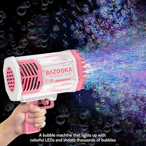 🫧💥 Ultimate 69-Hole Bubble Machine Gun – Light-Up Fun for All Ages! 🎉🔫