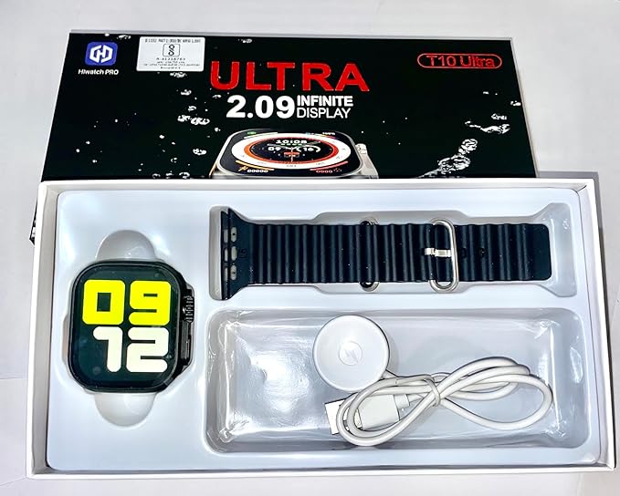 ⌚ T10 Ultra Smart Watch 2.09” – Big Display, Big Performance, Sleek Style 💼🔥