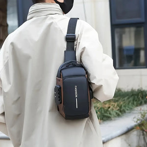 ðŸ§³ Anti-Theft Waterproof Sling Bag with USB Charging Port â€“ Sleek, Secure & Smart Carry for Everyday Life