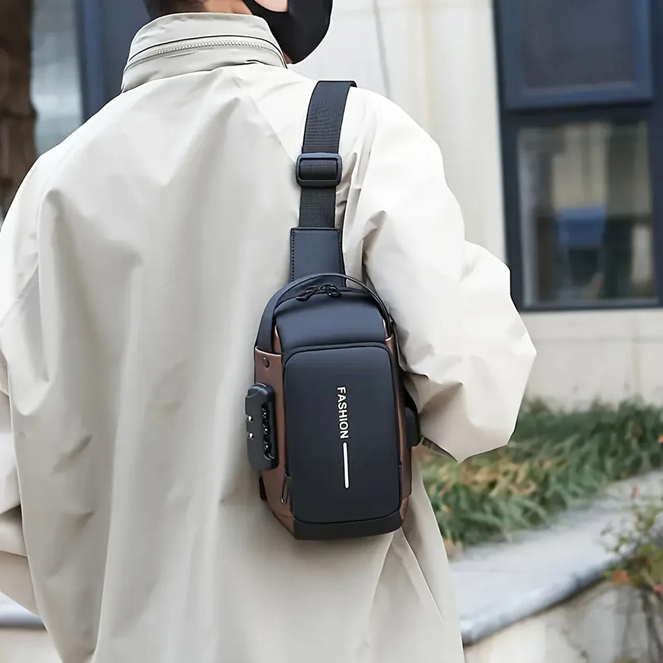 ðŸ§³ Anti-Theft Waterproof Sling Bag with USB Charging Port â€“ Sleek, Secure & Smart Carry for Everyday Life