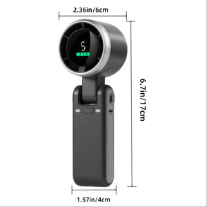 Fan â€“ 5-Speed Foldable USB Rechargeable Mini Fan with 3600mAh Battery | Up to 10H Runtime