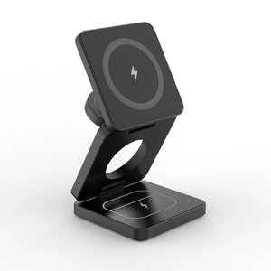 🔋 3-in-1 Magnetic Foldable Wireless Charger – Fast Charging for All Your Devices! 📱⌚🎧