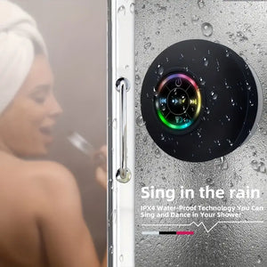 ðŸŽµ Mini LED Bathroom Speaker â€“ Splash-Proof Sound, Big Vibes!