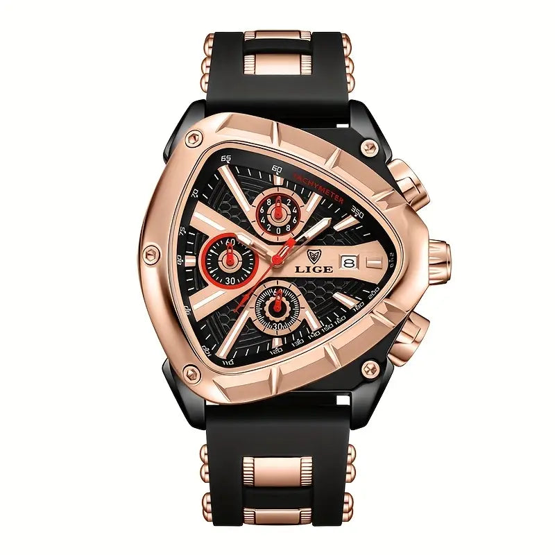 ⌚ LIGE Sport Watch for Men & Women – Stylish Analog Display with Date Calendar & Silicone Strap 💫