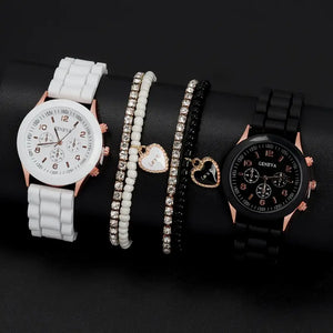 â±ï¸ Stylish Couple Watch Set + Magnetic Heart Necklace â€“ A Perfect Gift for Love & Friendship ðŸ’–