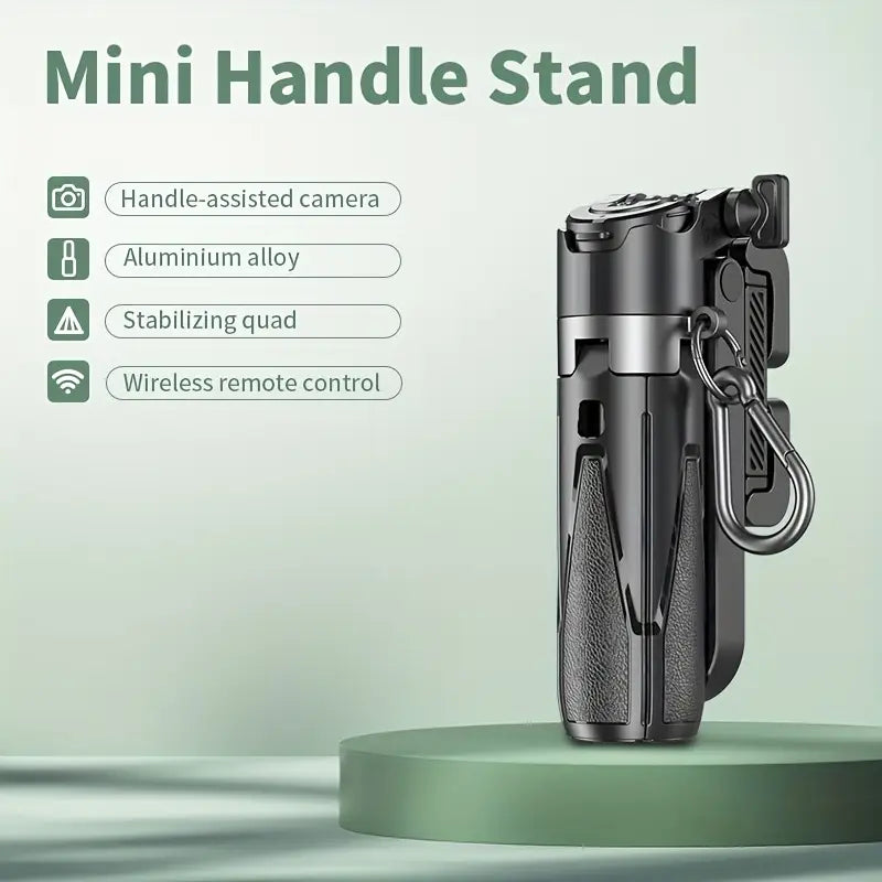 ðŸ“¸ Compact Wireless Travel Selfie Stick â€“ Built-in Mic, Remote, Rechargeable & Sleek Grip ðŸŽ’ðŸ“±