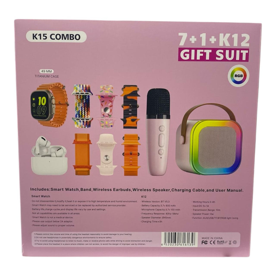 🎤  7+1 +Combo Gift Set 🎶 | Wireless Mic, Speaker & Entertainment Bundle | Perfect Party & Family Gift 🎁