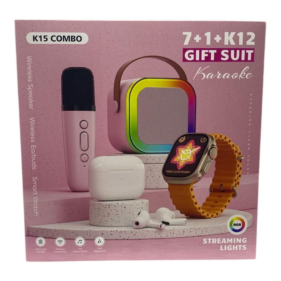 🎤  7+1 +Combo Gift Set 🎶 | Wireless Mic, Speaker & Entertainment Bundle | Perfect Party & Family Gift 🎁