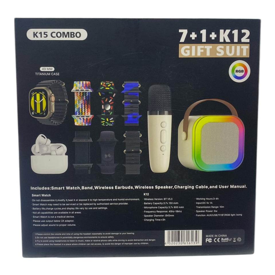 🎤  7+1 +Combo Gift Set 🎶 | Wireless Mic, Speaker & Entertainment Bundle | Perfect Party & Family Gift 🎁