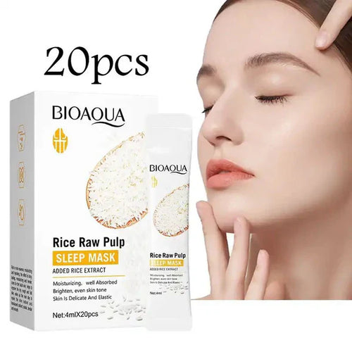 Bioaqua Rice Raw Pulp Brightening Sleeping Mask
