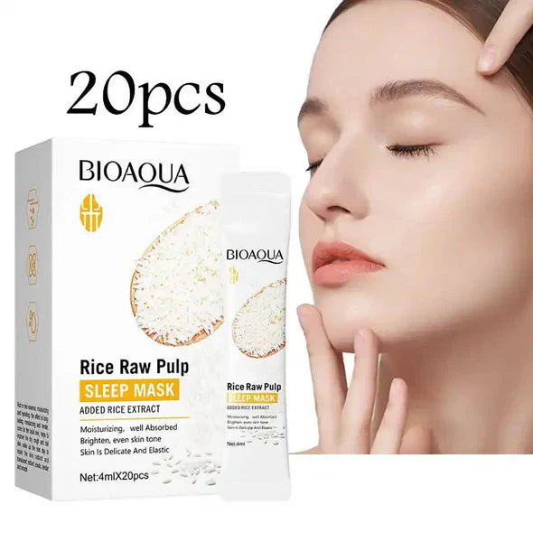 Bioaqua Rice Raw Pulp Brightening Sleeping Mask