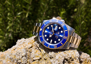 Two-Tone Blue Dial Luxury Dive Watch – Bold Precision Meets Timeless Elegance(RL 5218)