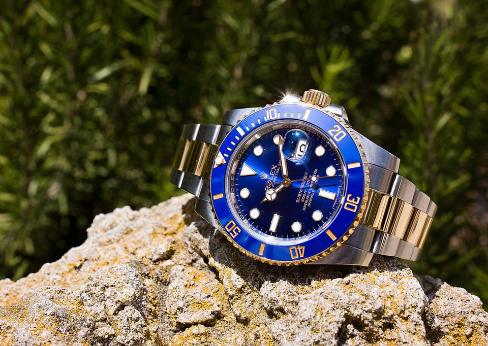 Two-Tone Blue Dial Luxury Dive Watch – Bold Precision Meets Timeless Elegance(RL 5218)