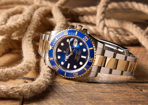 Two-Tone Blue Dial Luxury Dive Watch – Bold Precision Meets Timeless Elegance(RL 5218)