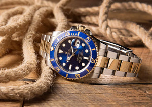 Two-Tone Blue Dial Luxury Dive Watch – Bold Precision Meets Timeless Elegance(RL 5218)