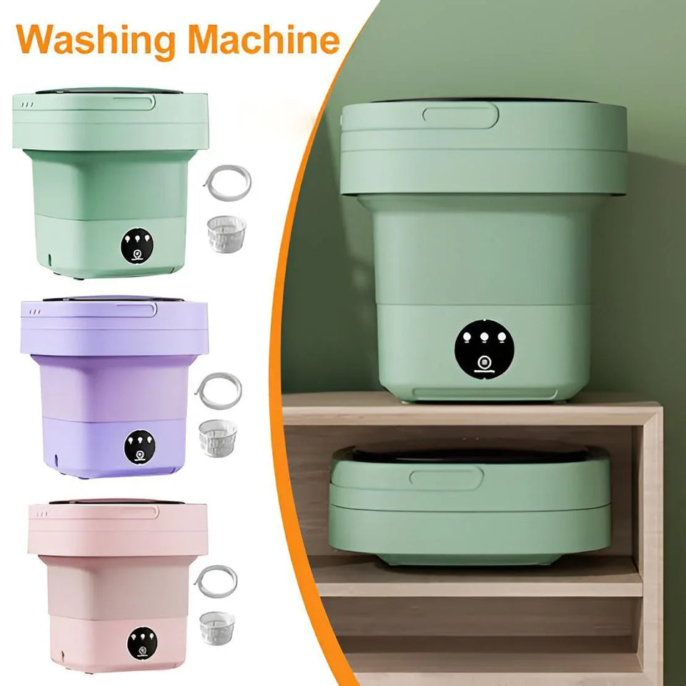 Compact Foldable Mini Washing Machine â€“ Perfect for Baby Clothes, Underwear & Travel Use