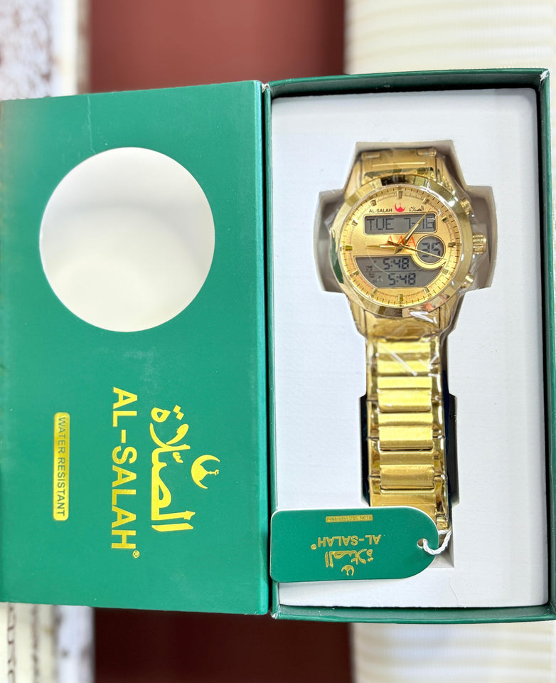 ðŸ•‹ Al-Salah Transparent Digital Prayer Time Watch â€“ The Perfect Blend of Faith & Function  Water Resistant, Multi-Time Display