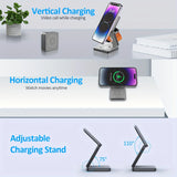 🔋 3-in-1 Magnetic Foldable Wireless Charger – Fast Charging for All Your Devices! 📱⌚🎧