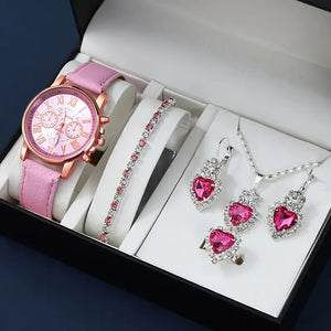 💖 Complete 5-in-1 Gift Set for Women – Timeless Elegance with a Sparkle of Love+ giftbox