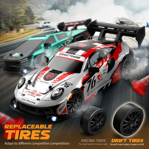 ðŸ”¥ RC Drift Car 1:24 Mini Scale â€“ High-Speed 20+Km/h Drift Machine ðŸš—ðŸ’¨ w/ Remote, Drift Tires & Lights