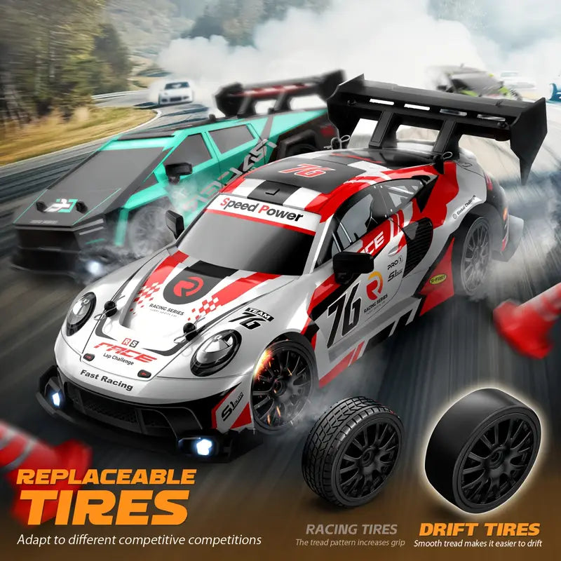 ðŸ”¥ RC Drift Car 1:24 Mini Scale â€“ High-Speed 20+Km/h Drift Machine ðŸš—ðŸ’¨ w/ Remote, Drift Tires & Lights