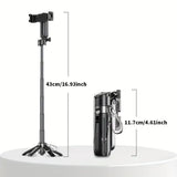 ðŸ“¸ Compact Wireless Travel Selfie Stick â€“ Built-in Mic, Remote, Rechargeable & Sleek Grip ðŸŽ’ðŸ“±