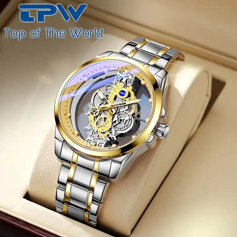 ðŸ•°ï¸ TPW Elegant Men's Quartz Watch â€“ Durable Steel Strap | Timeless Design | Everyday Class ðŸŽ