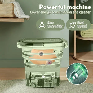 Compact Foldable Mini Washing Machine â€“ Perfect for Baby Clothes, Underwear & Travel Use