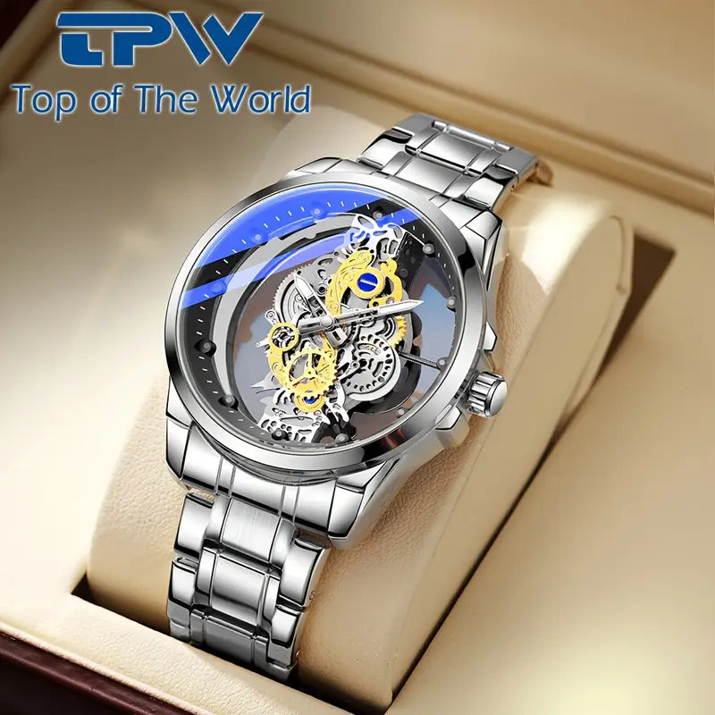 ðŸ•°ï¸ TPW Elegant Men's Quartz Watch â€“ Durable Steel Strap | Timeless Design | Everyday Class ðŸŽ