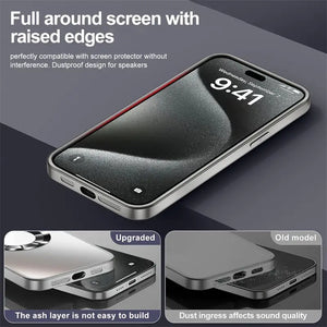 Matte Magnetic Wireless Charging Case â€“ Luxury Titanium Finish | Shockproof & Camera Lens Protection | Compatible with iPhone 16/15/14/13/12 Pro Max