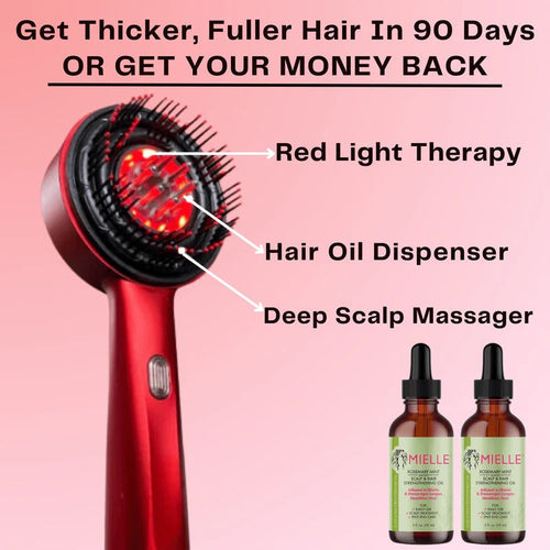 Electric brush with 2 oil